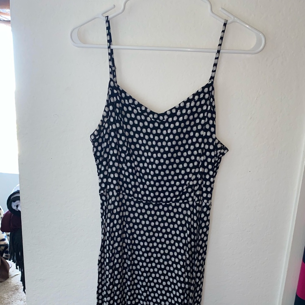 Black dress with white seashells